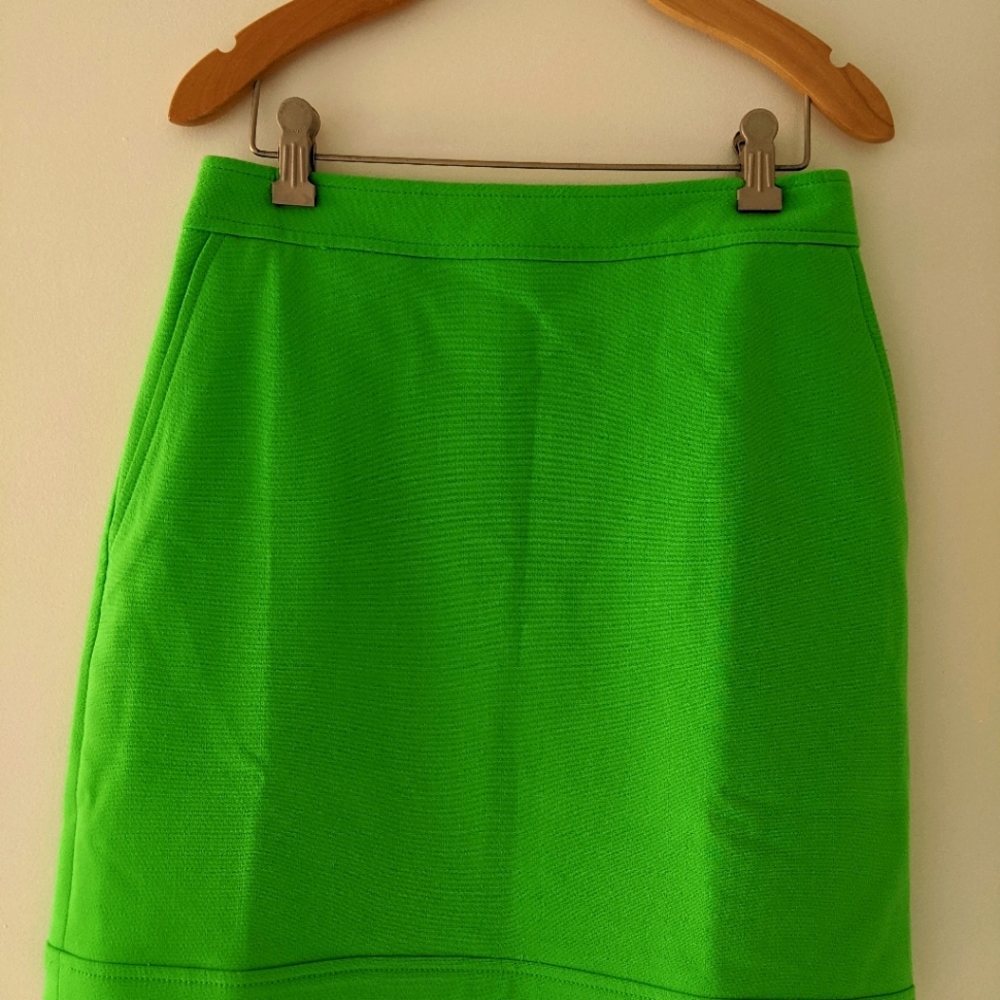 Neon green skirt